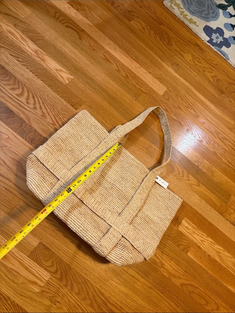 Anthropologie x Hat Attack Raffia Traveler Bag FLAWED NWT - Picture 13 of 13